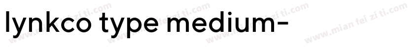 lynkco type medium字体转换